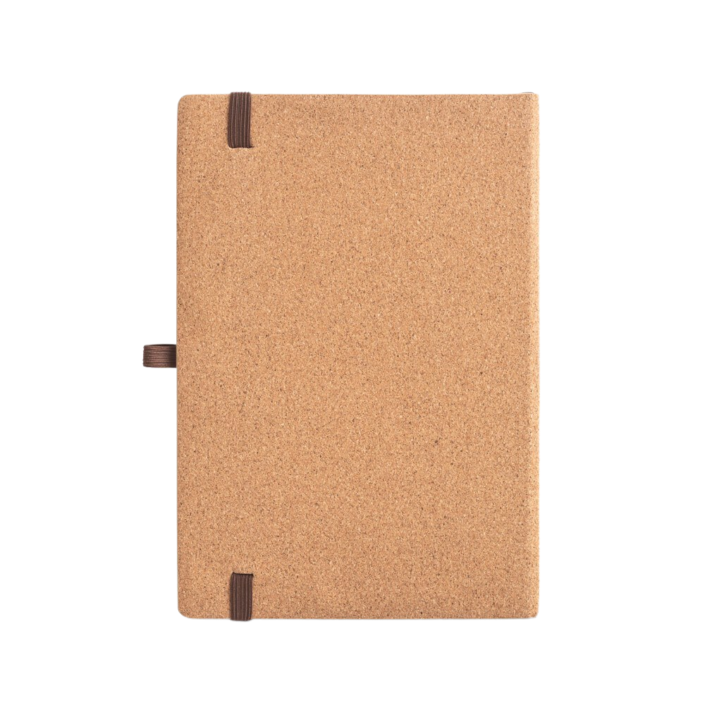 Eco-Friendly A5 Bamboo & Cork Notebook – Lined Recycled Paper