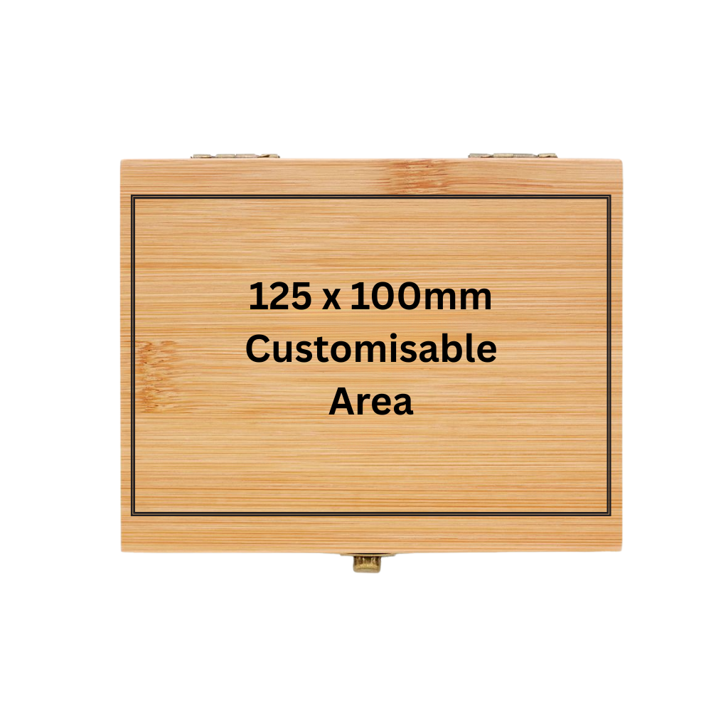 Personalised Reusable Stone Ice Cube Set – Laser Engraved Bamboo Gift Box