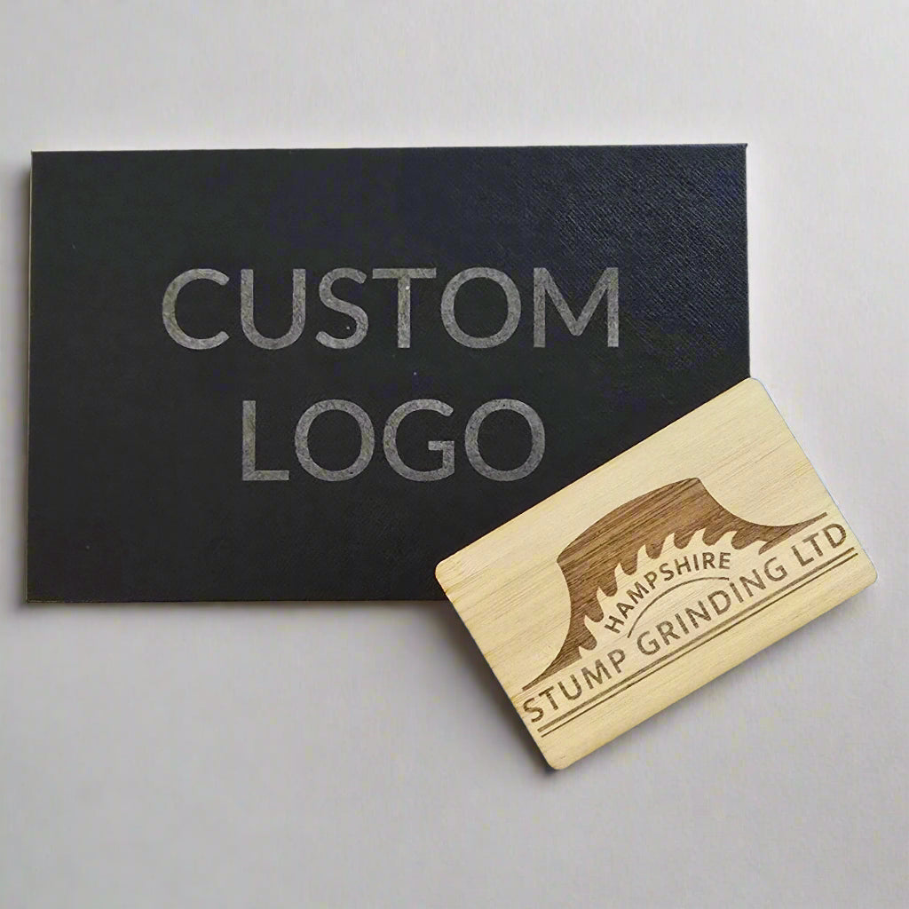 Custom Light Bamboo Wooden Digital NFC Business Card