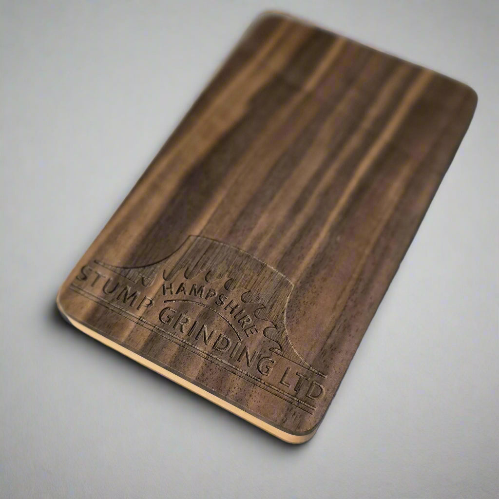 Custom Walnut Wood Fip Top Business Card Holder