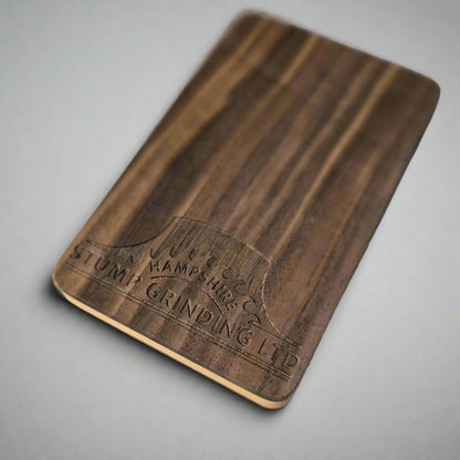 Custom Walnut Wood Fip Top Business Card Holder