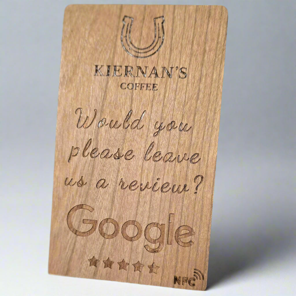 Custom Wooden NFC Stand