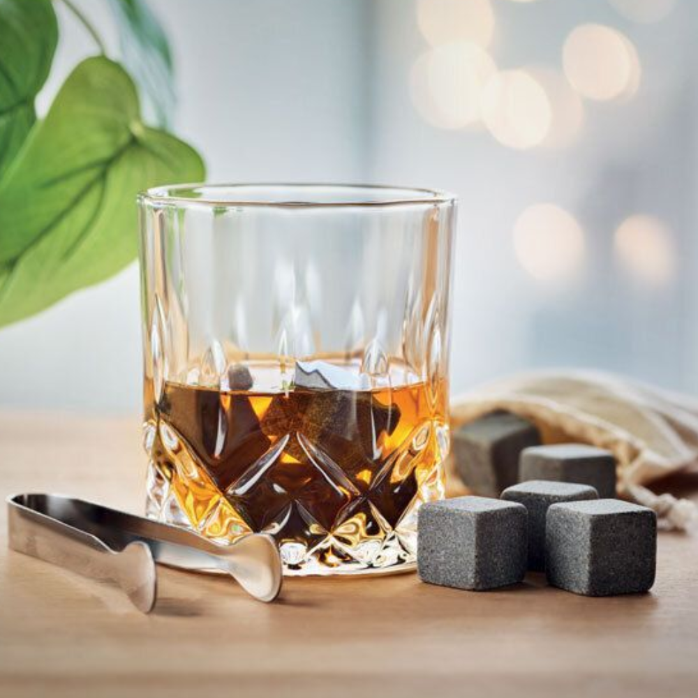 Personalised Deluxe Bamboo Box Whisky Set –  Glasses & Stones