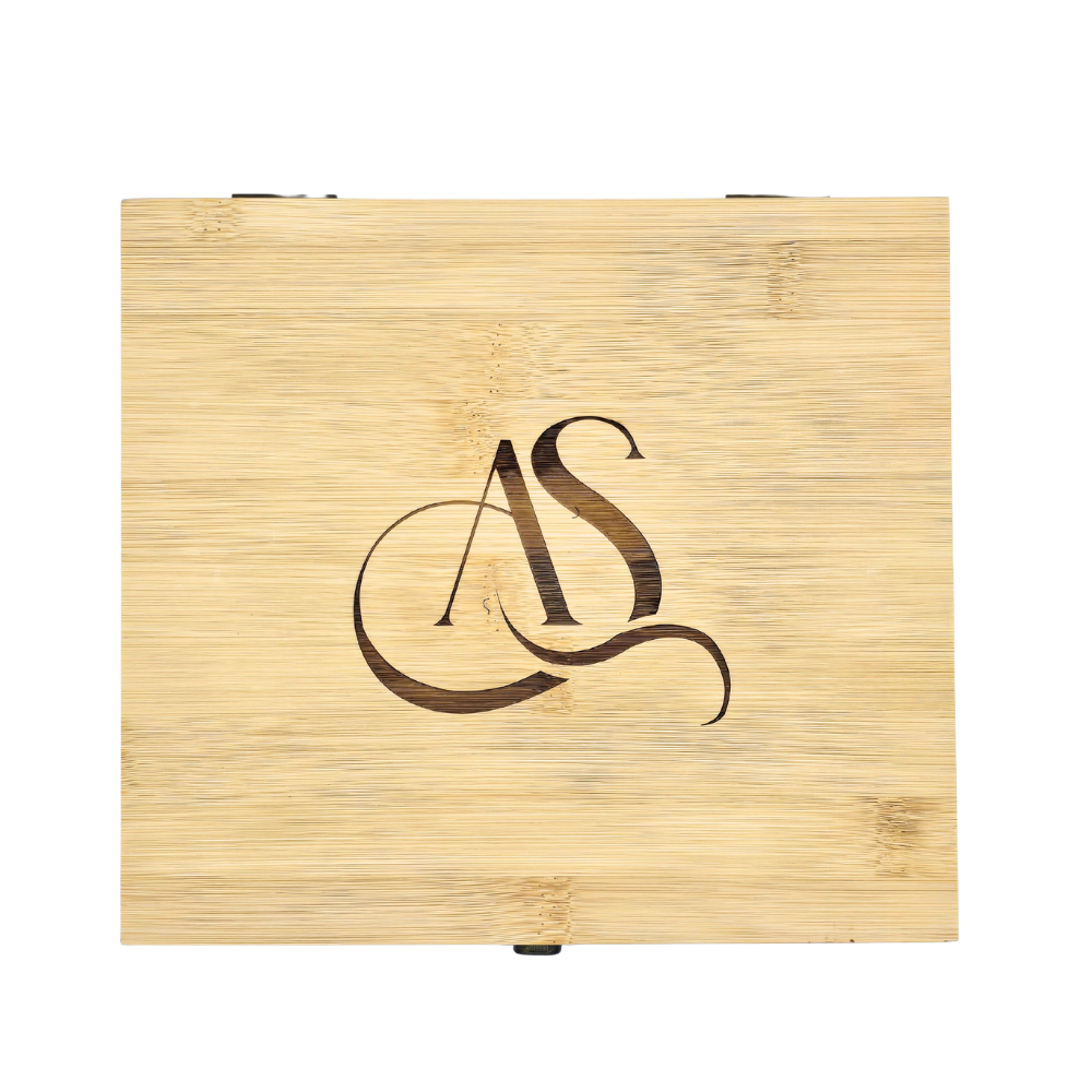 Personalised Deluxe Bamboo Box Whisky Set –  Glasses & Stones