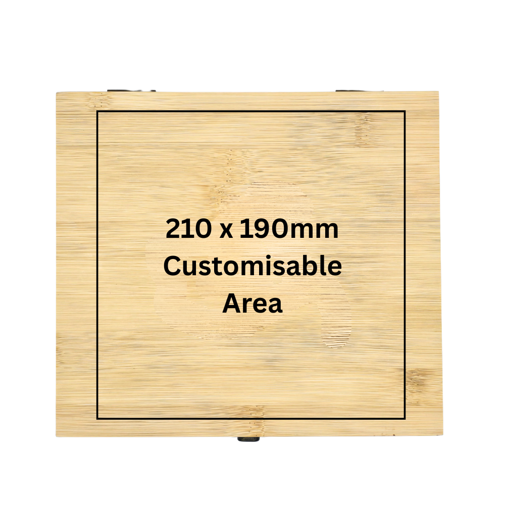 Personalised Deluxe Bamboo Box Whisky Set –  Glasses & Stones