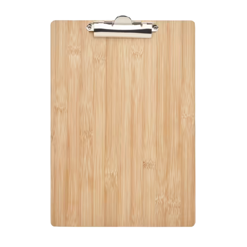 Personalised A4 Bamboo Clipboard – Custom Engraved Office Gift