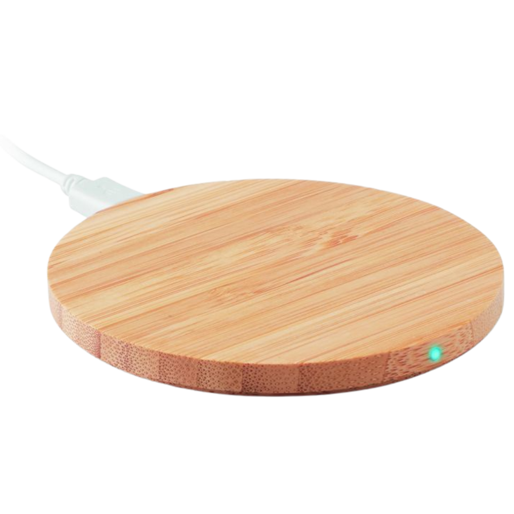 Eco-Friendly Bamboo 15W Wireless Fast Charger