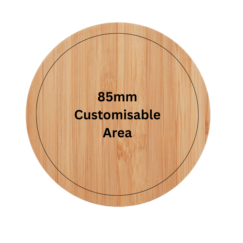 Personalised Eco-Friendly Bamboo 15W Wireless Fast Charger
