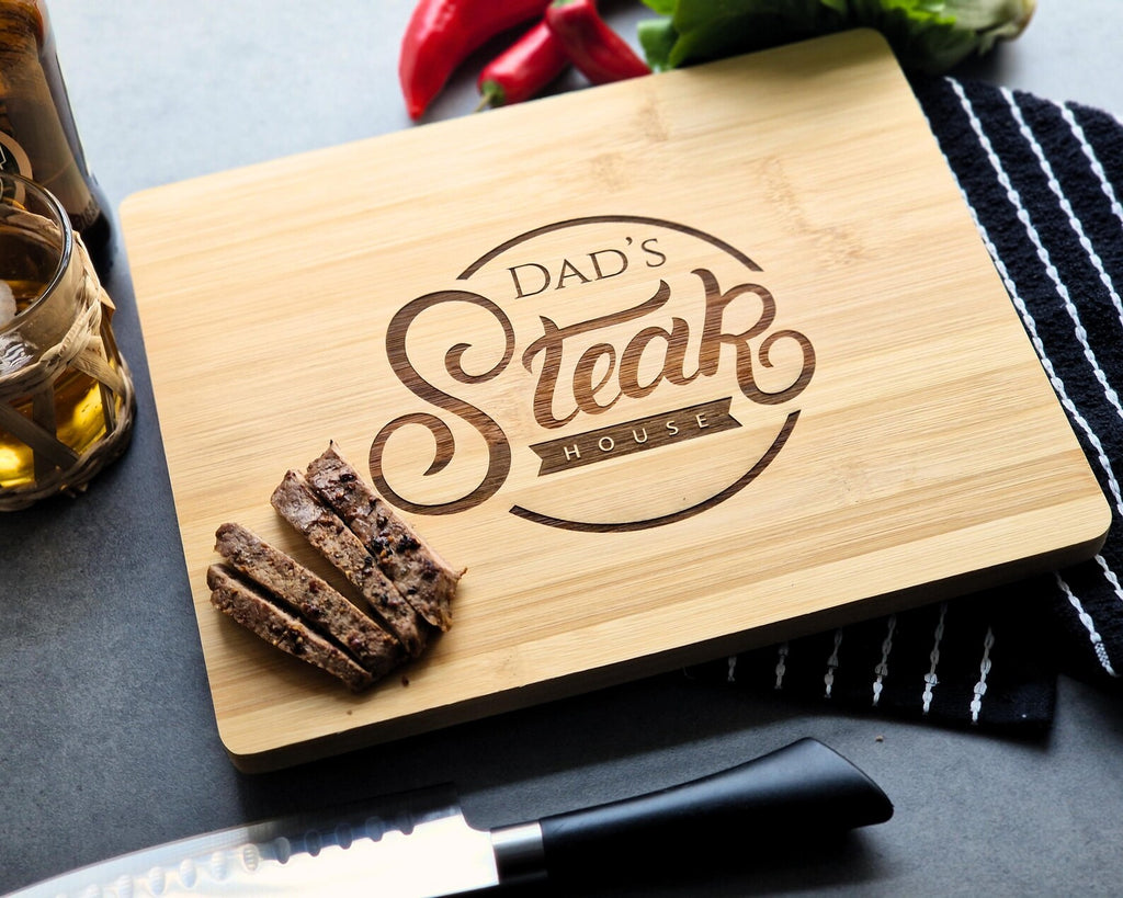 Engraved Bamboo Chopping Board – Gift for Him
