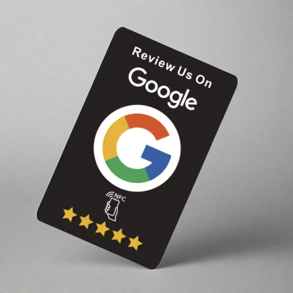 Google Review Card Black