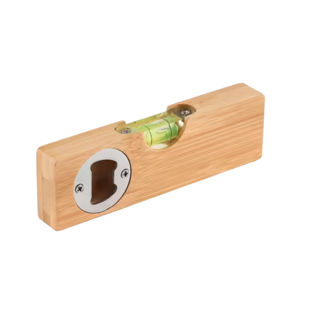 Multi-Function Spirit Level & Bottle Opener Tool – Sustainable Thermo-Ash