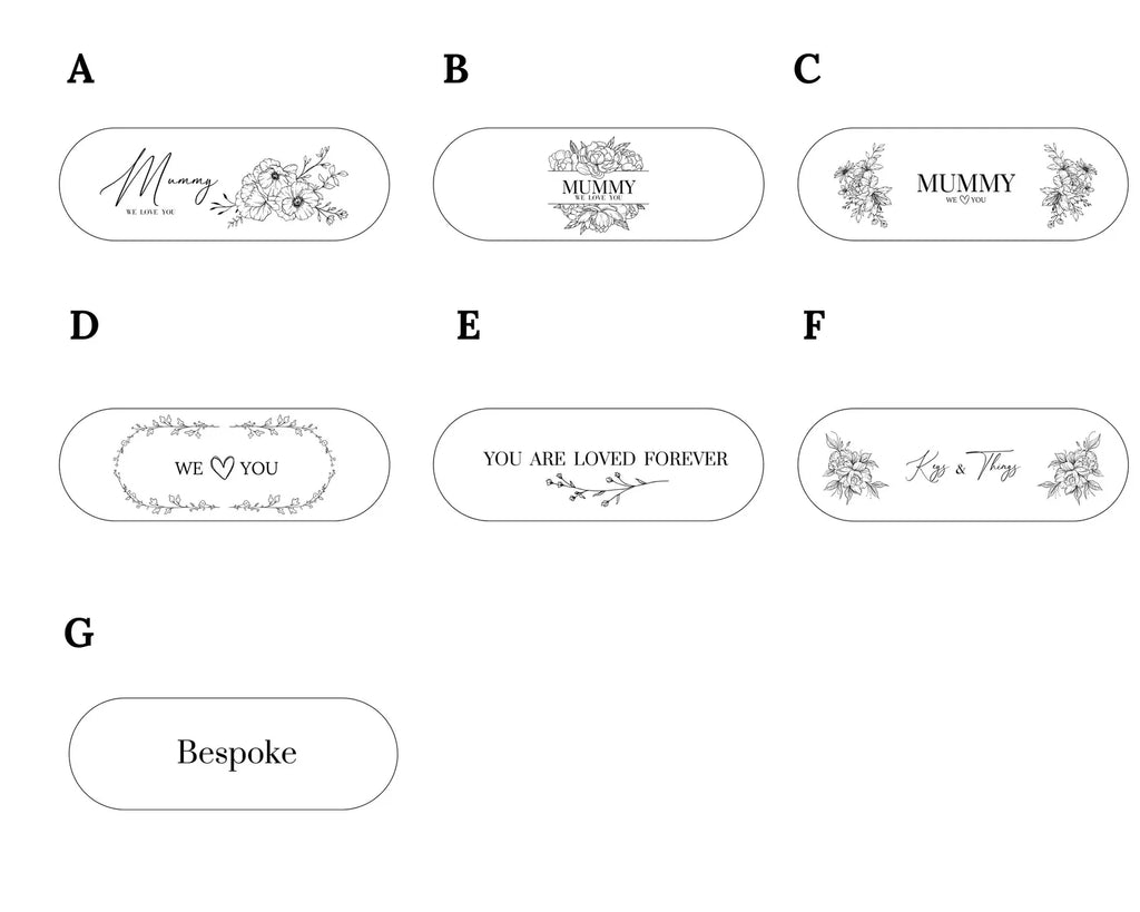 Personalised Natural Wood Trinket Tray – Custom Engraved Mother’s Gift