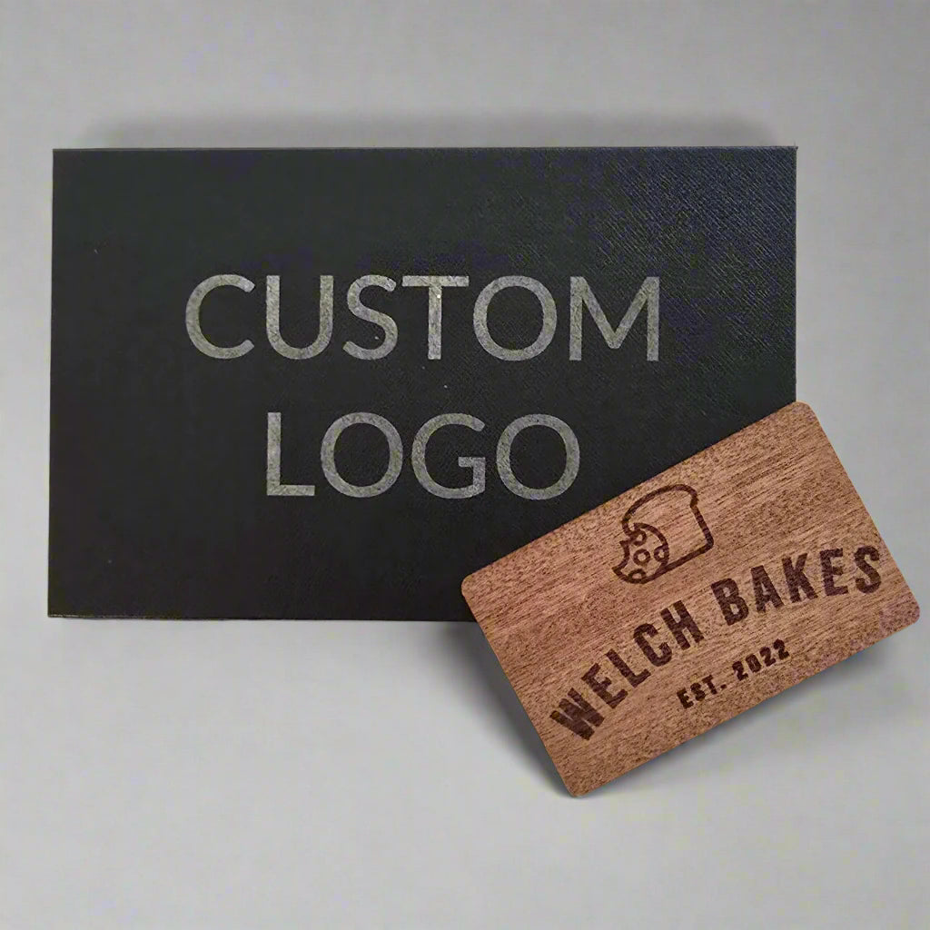 Sapele Wood NFC Digital Business Card