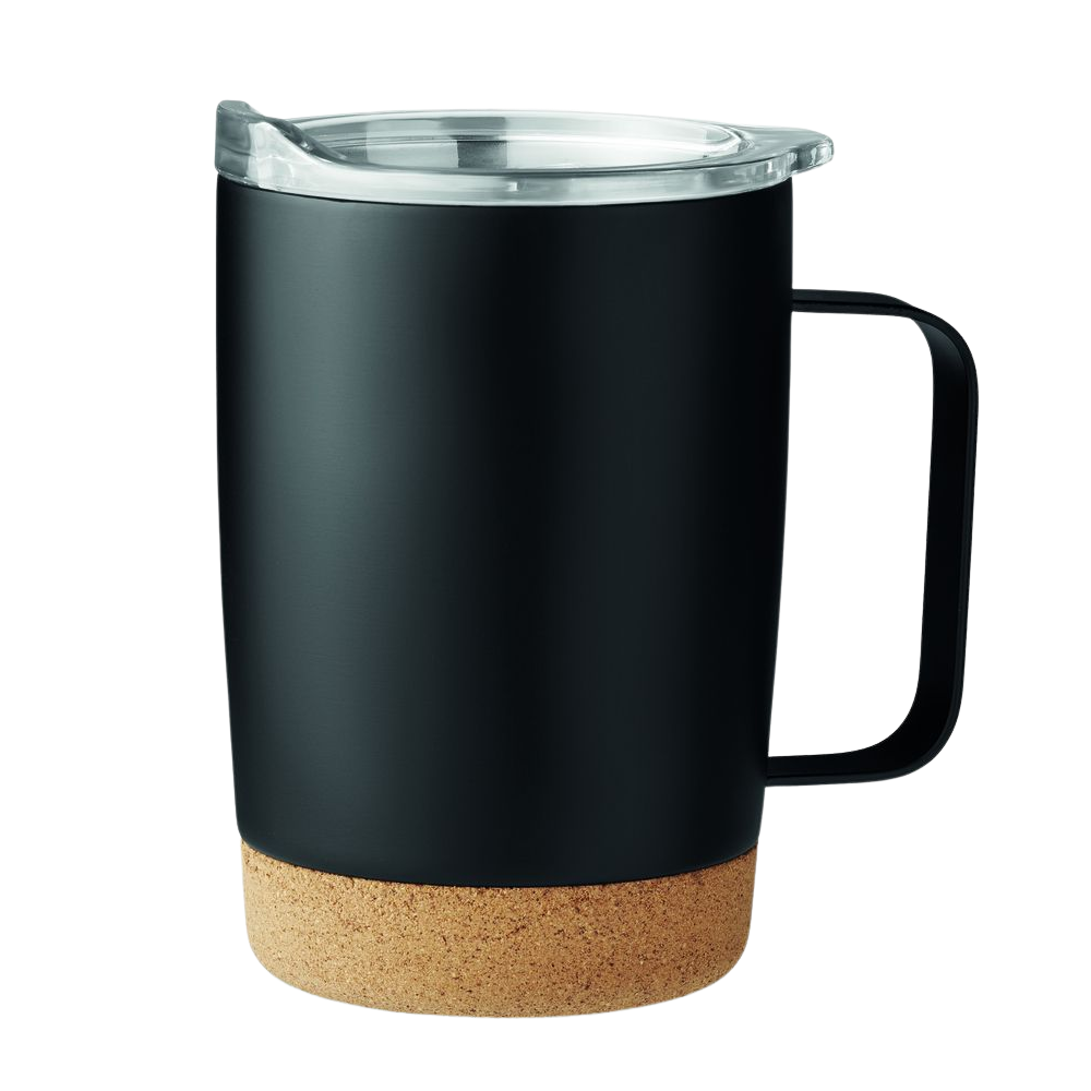 Personalised Stainless Steel Tumbler with Cork Base – 300ml Custom Engraved