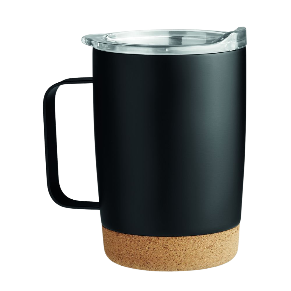 Personalised Stainless Steel Tumbler with Cork Base – 300ml Custom Engraved