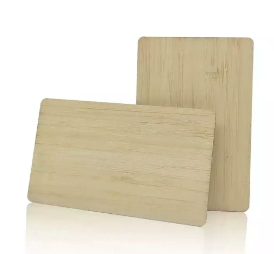 Customised Wooden Smart NFC Business Card for Professional Networking - Bespoke Contactless Digital Business Card. Wooden business card.