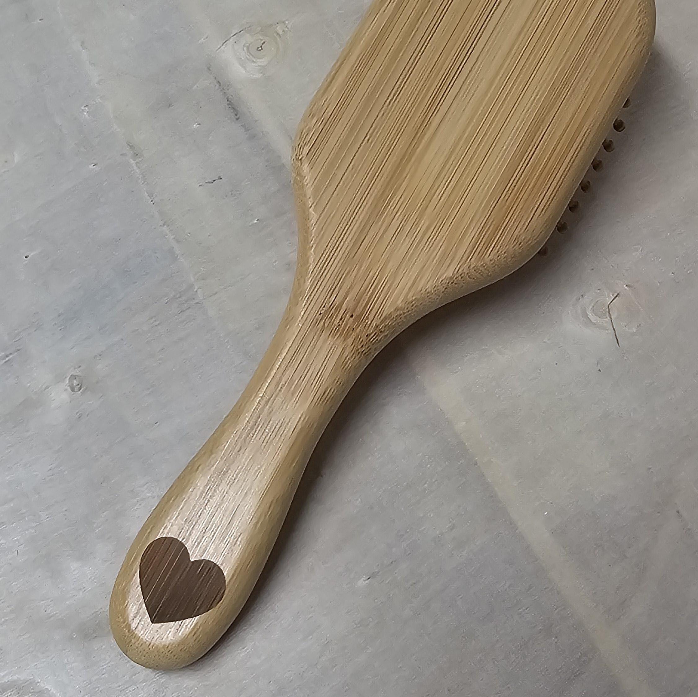 Custom Wooden Bamboo Hairbrush. Personalised wooden brush. Gift for mum. Mothers day gift idea. Bespoke brush